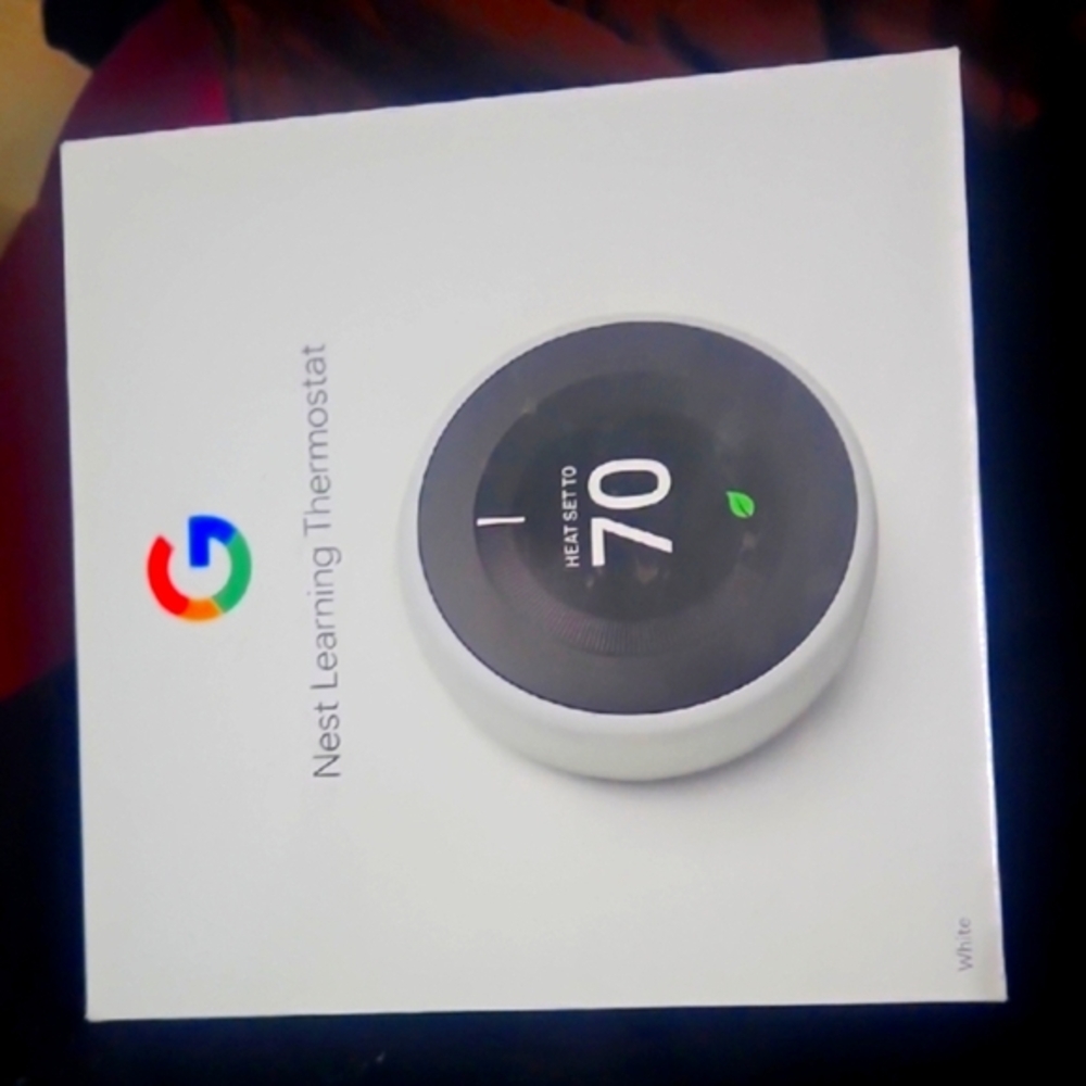 Google Nest Learning Thermostat - White and Black 2nd Generation